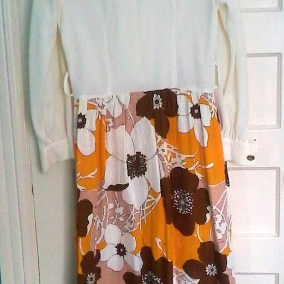 Vintage Conrad 1960's Flower Power Dress - Picture 5 of 9